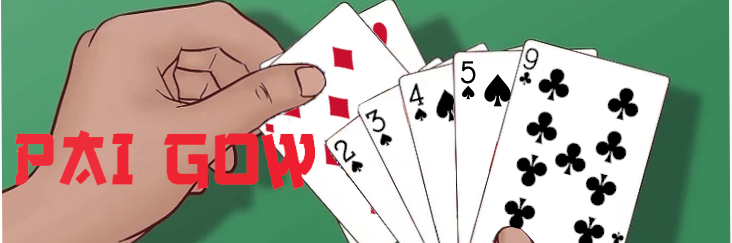 pai gow poker playing card hand showing 2 through 5 of spades, with a 9 high. The small hand has a diamond and a heart
